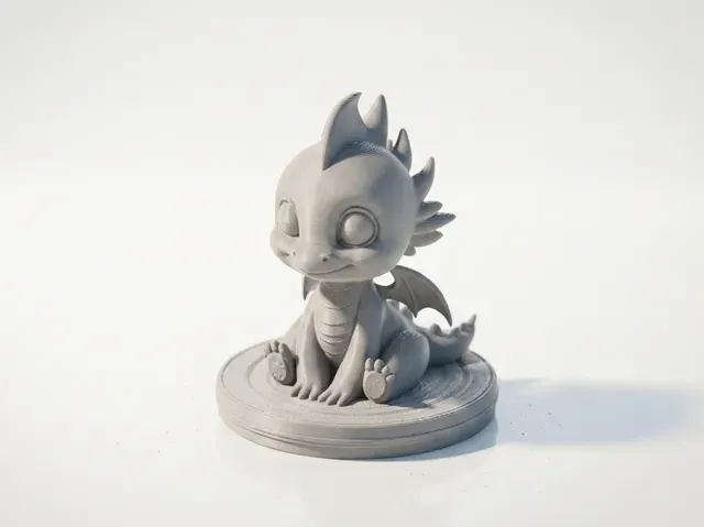Chibi Dragon Figurine Cute Collectible — Фото 2 из 5