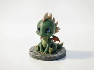 Chibi Dragon Figurine Cute Collectible