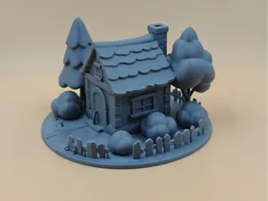 Cottage House with Trees