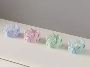 Flower Tealight Holder. Petal LED candle holder