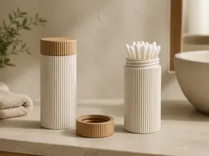 Japandi Travel Cotton Swabs | Q-Tip Case
