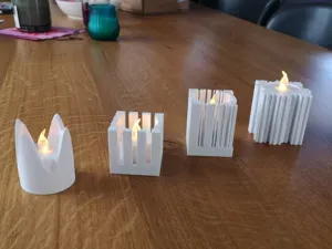Modern Candle Holder Set (LED Tealights)