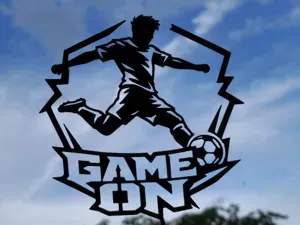 Game On Soccer Player Wall Art Decor