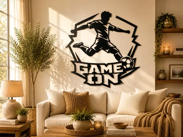 Game On Soccer Player Wall Art Decor — Фото 3 из 3