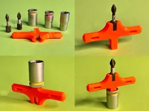 Magnetic micro Bit Hand Holder for 1/4' Bits Nuts