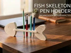 Fish Pen Holder & Pencil Organizer – Desk Decor