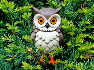 Stylized Eagle Owl Figurine (No AMS)