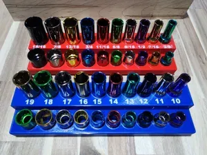 Gridfinity Pittsburgh Pro 1/2 Socket Trays