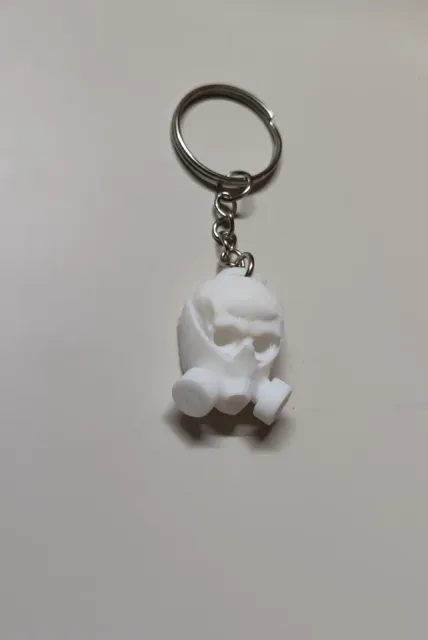 Skull Keychain - Gas Mask Edition Stylish Keyring — Image 9 of 9