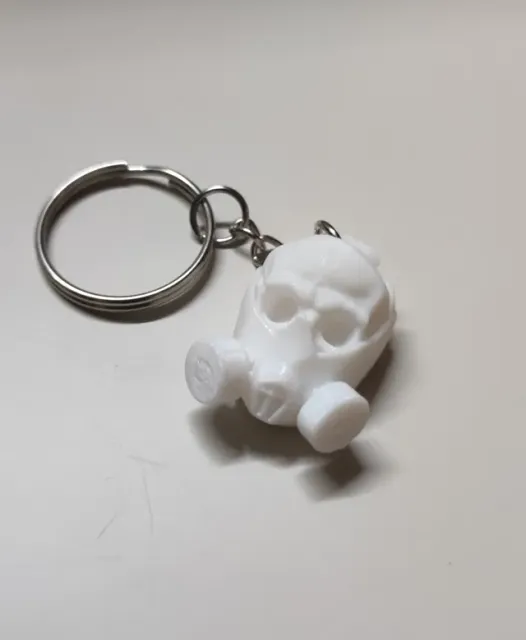 Skull Keychain - Gas Mask Edition Stylish Keyring — Image 8 of 9