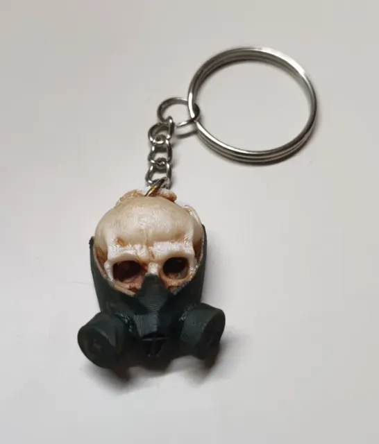 Skull Keychain - Gas Mask Edition Stylish Keyring — Image 4 of 9