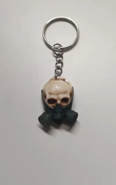 Skull Keychain - Gas Mask Edition Stylish Keyring — Image 6 of 9