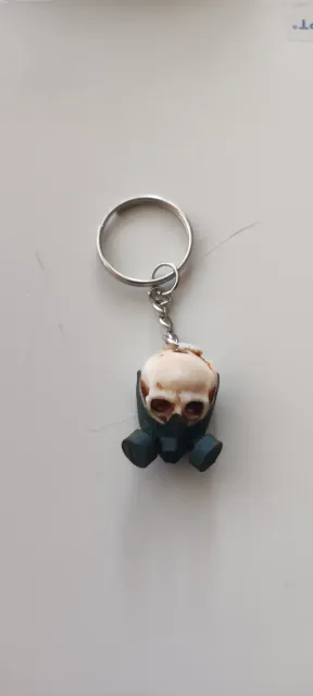 Skull Keychain - Gas Mask Edition Stylish Keyring — Image 7 of 9