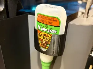 Gorilla super glue - side shelf for Bambu printer