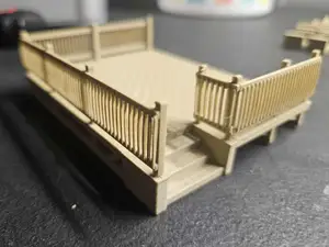 Model Deck with Railings and stairs
