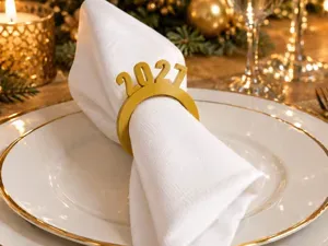 New Year 2027 Napkin Ring