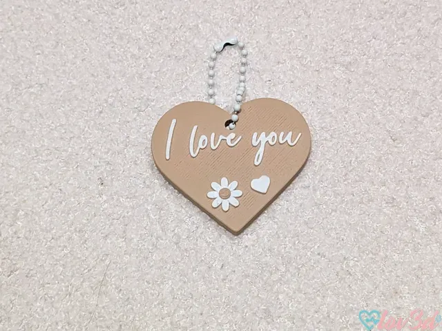 I Love You Heart Fridge Magnet & Keychain Set — Фото 3 из 3