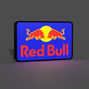 Red Bull Logo Lightbox LED Lamp
