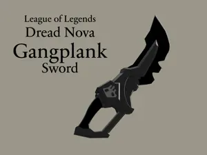 League of Legends Dread Nova Gangplank Sword