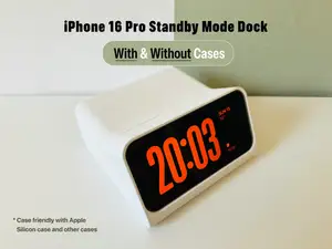 iPhone 16 Pro Standby Mode Dock_Case/No Case