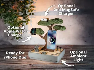 Large MagSafe Bonsai Zen Garden with LED Light