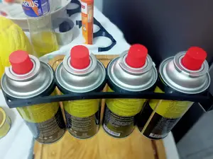 Organizador de cartuchos de gas butano camping