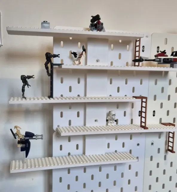 Brick Display Shelf 5 Tier Wall Ikea Skadis Mount — Фото 2 из 9