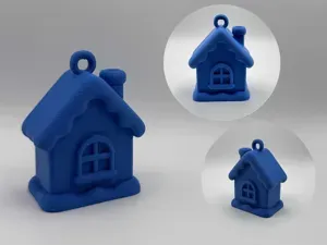 Christmas Cottage Bauble – Holiday house ornament