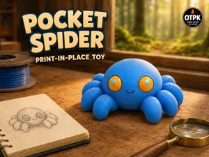 Adorable Pocket Spider | Quick Print Toy
