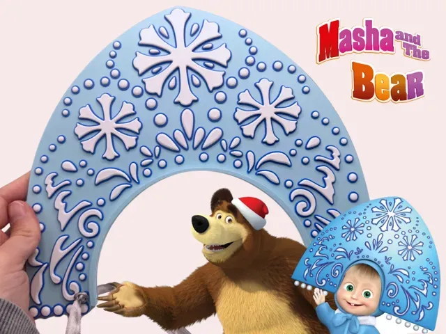 Russian Kokoshnik from Masha and the Bear 