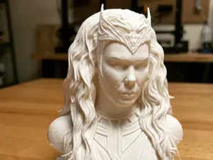 Wanda Elizabeth Olsen Marvel Bust3DPrint Model 222