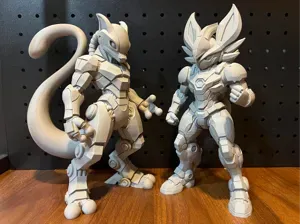 Mecha Pokemon Series Cinderace Blaze Engine Statue