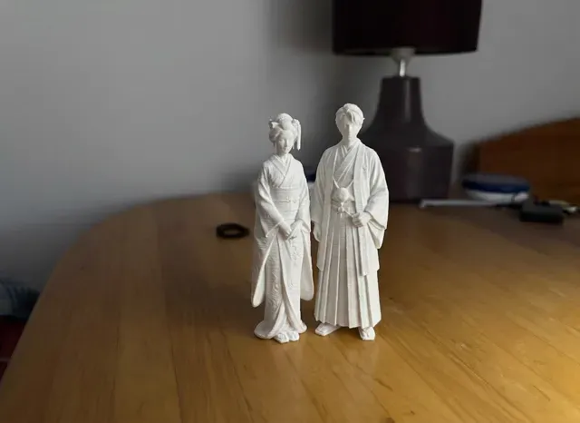 Japanese Folk Costume Couple - 3D Model — Image 2 of 2