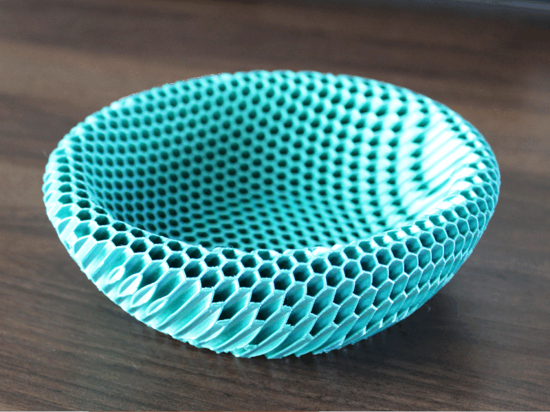 Hexagonal Pattern Bowl – Honeycomb Decorative Bowl