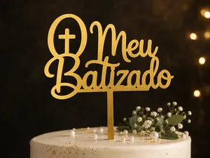 Meu Batizado Cake Topper