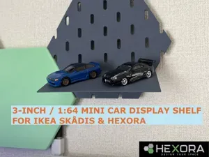 [HEXORA] 3-Inch (1:64) Mini Car Display Shelf