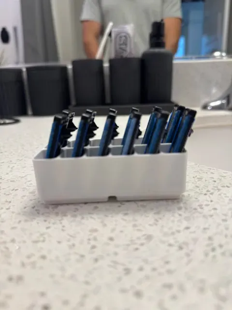 Gridfinity Disposable Razor Holder (12 Slot, 2x1) — Фото 3 из 5