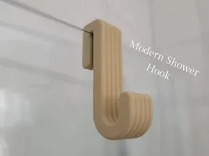 Modern Shower Hook For 6 & 8 mm Glass