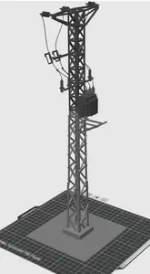 Electric transformer pole
