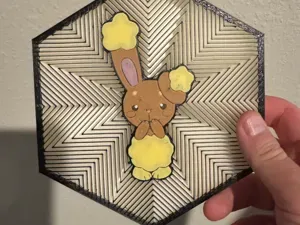 #427 Buneary Hex Wall Art