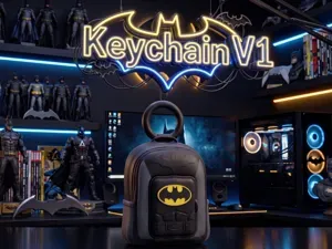 Batman McDonald's Happy Meal Backpack Keychain V1