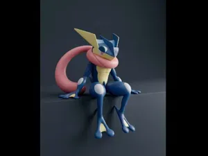 Sitting Greninja Figure