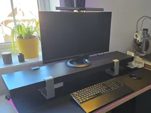V2 - Ikea Lack Screen Riser With Cable Tidy