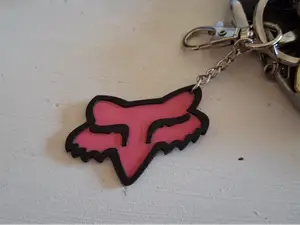 Fox Keychain Racing MX Motocross (double sided)