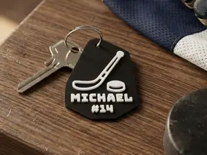 Ice hockey Keychain – Custom Name