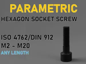 Hexagon socket screw ISO 4762 / DIN 912