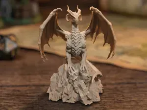 Chaos Dragon Knight - Wargaming Miniature (129mm)