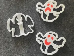 Halloween ghosts scary cookie cutters with faces