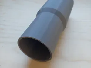Flexible drain to 50 mm PVC pipe connector