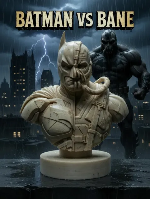 Batman vs Bane Split-Face Bust — Фото 4 из 6